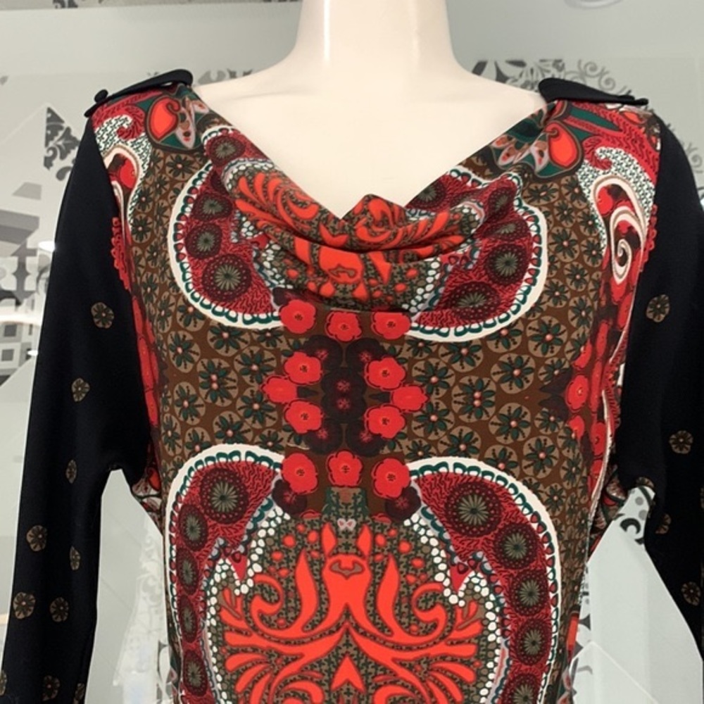 Like New🌸Gorgeous Mandala Print Pull on Long Sleeve Belted JR D…
